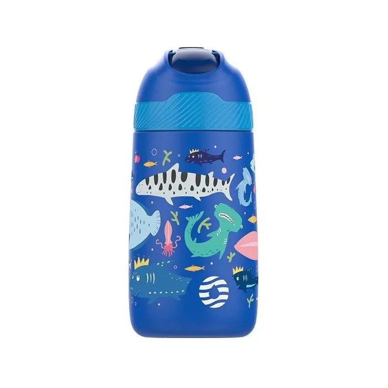 Botella Fjbottle Libre De Bpa Con Popote, 350 Ml