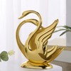 Gold Napkin Holder Elegant Modern Tissue Dispenser Stand Zinc Alloy