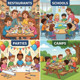 Craytastic! (312 4-Packs of Premium Crayons (Red, Green, Blue, Yellow) Safety Tested Compliant with ASTM D-4236 (1248 Total)