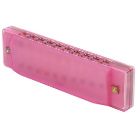 Plastic Harmonica Mouth Organ,Translucent 10 Hole Harmonica Toy For Kids() Play Instrument