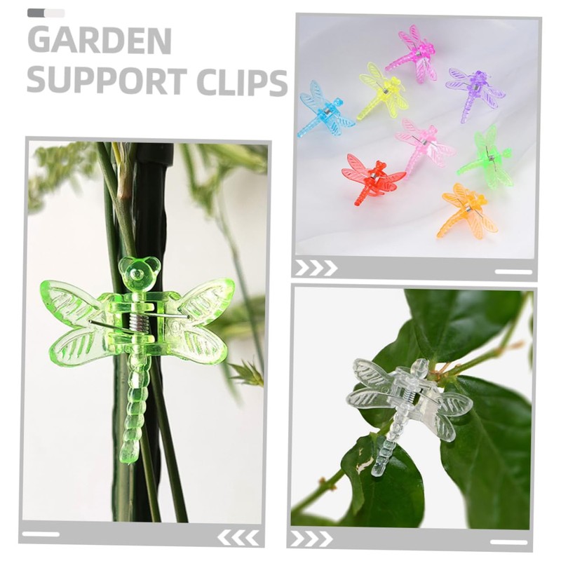 BESPORTBLE 70pcs Multi Function Plant Support Clips Durable Plastic Clips