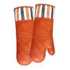RED LMLDETA Heat Resistant 550 Degree Oven mitt, Silicone Oven