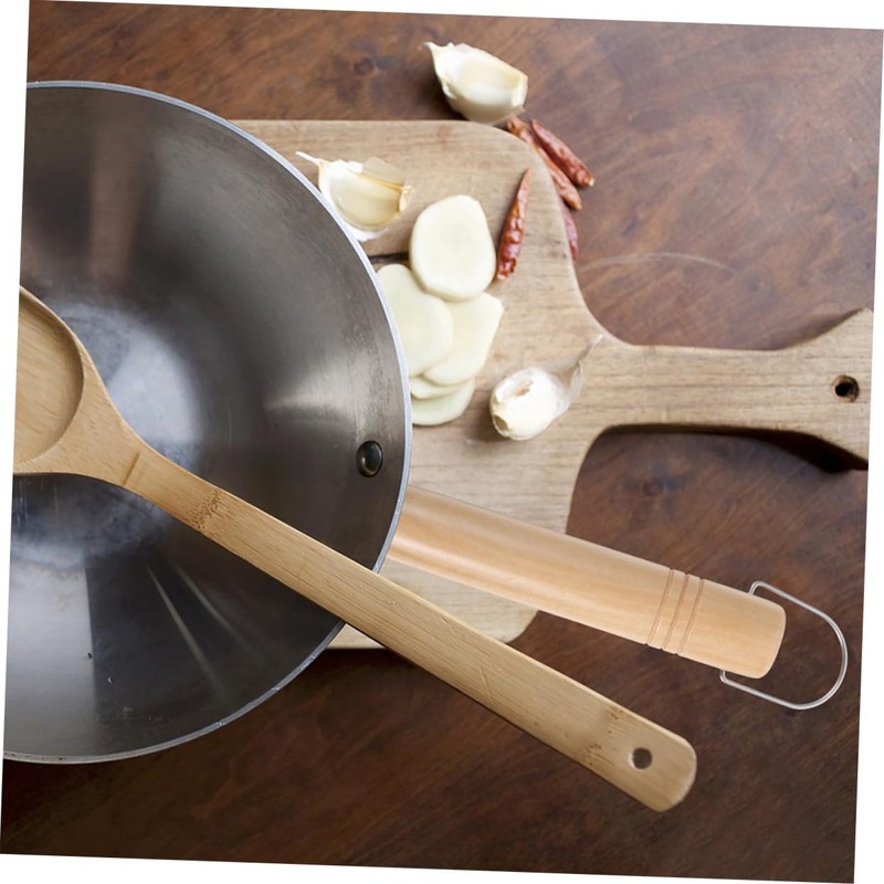 LABRIMP 3sets Wooden Replacement Handles for Pots Scald Heat Insulated