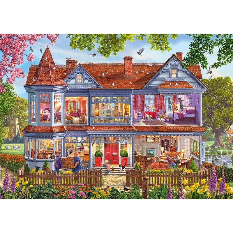 Schmidt Spiele 59709 Spring House Jigsaw Puzzle, 1000 Pieces, Multi-Coloured