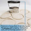 HULISEN 3.5 inch Biscuit Cutter, Stainless Steel Round Cookies Cutter