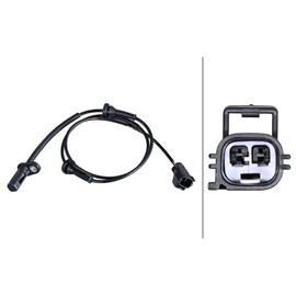 HELLA 6PU 358 217-331 Sensor, Wheel Speed - 2-Pin - Cable: 973 mm