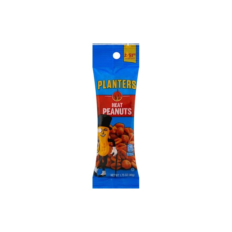 Planters, Peanuts Heat Tube, 1.75 Ounce