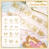 2 Boxes Gold Nail Charms, 3D Star Butterfly Nail Gold