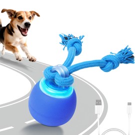 BENTOPAL Interactive Dog Toys Touch Activated Bouncing & Jumping Dog Ball with Rope, Squeaky Doggie Toys to Keep Them Busy