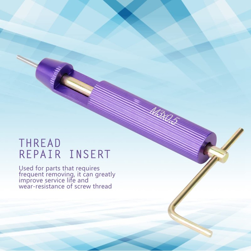 Chazcool 50pcs M3 Threaded Insert, Thread Repair Kit M3 x