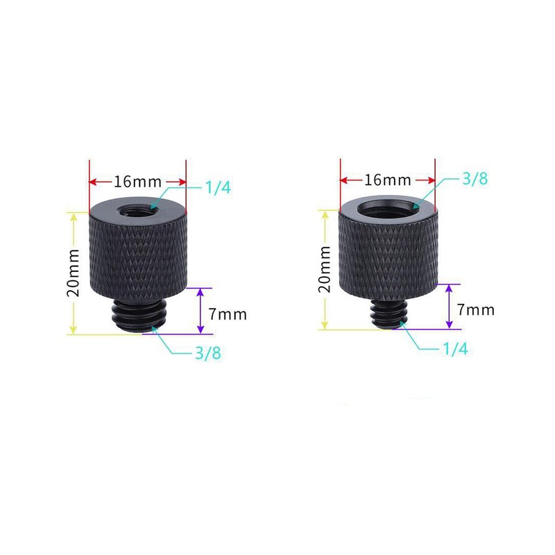 Camera Screw Conversion Adapter, Microphone Accessories, Conversion Adapter, 3/8" Male