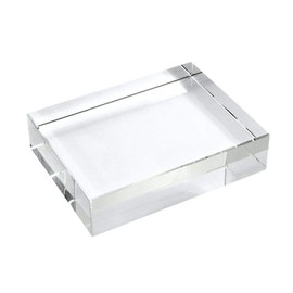 Varotto & Co. EL35384 cm Rectangular Paperweight Crystal 8 x 10 x 3 Hours