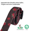 Cotton Handmade Dog Collar Cute and Distinctive Patterns Black Rose
