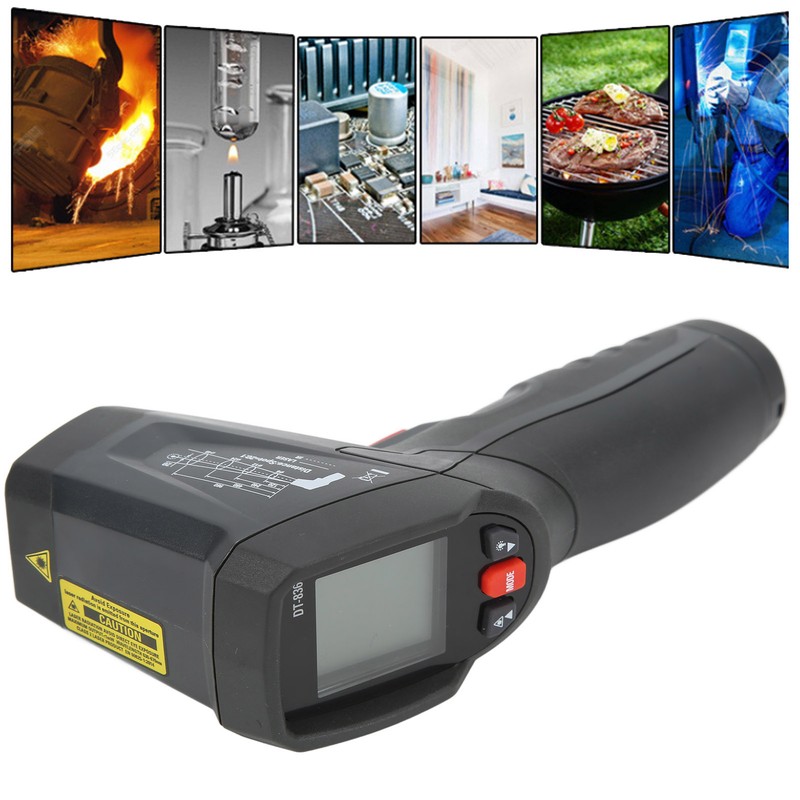DT‑836 Ring Infrared Thermometer Industrial Laser Temperature Meter for Security