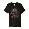 Skelton skull doomsday gas mask gothic horror novelty Premium T-Shirt