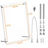 AITEE 8.5x11 Acrylic Picture Frames 2 Pack, Clear Desk Picture