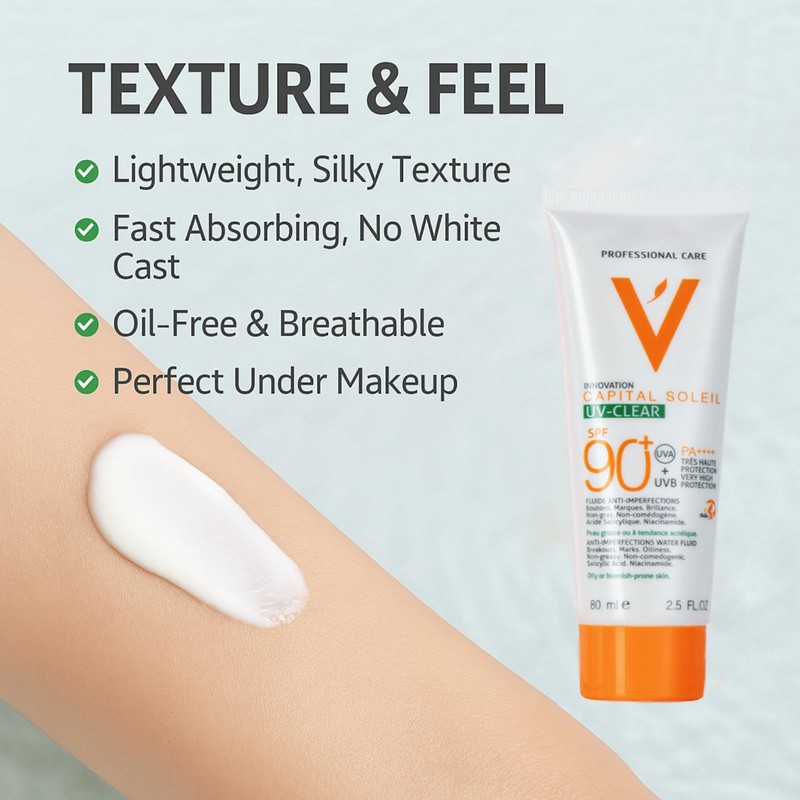 SPF 90 Sunscreen - High Protection Face Sun Cream with