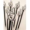 Sports Fan Foam Finger Pens, 12 Pack for Birthday Party