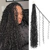 Goddess Locs Crochet Hair 30inch 9 Packs 1B# Boho Faux