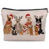 Ayxvt Dog Christmas Makeup Bag, Dog Gifts for Women Cosmetic