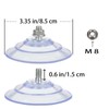 AccEncyc Upgraded Large Suction Cup with Screws 3.4"/85mm Plastic Suction