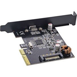 InLine® Interface Card, PCIe x4, USB 3.2 Gen.2x2, 1x USB Type-C, Includes Low-Profile Slot Bracket