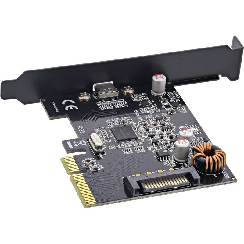 InLine® Interface Card, PCIe x4, USB 3.2 Gen.2x2, 1x USB