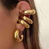 ALRNBY Ear Cuffs Non Piercing Non Tarnish Gold Silver Clip
