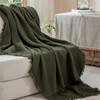 XINJU Muslin Fringe Blankets for Adults: 100% Cotton Cloud Soft