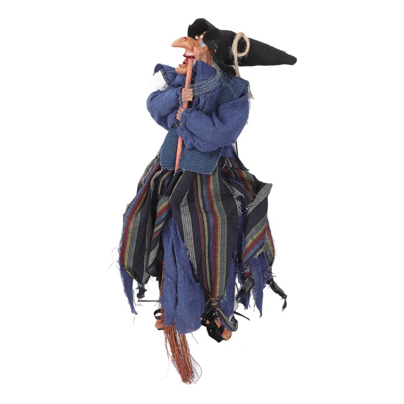 Blue Hanging Horror Witch Decorative Voice Control Hanging Prop Decoration