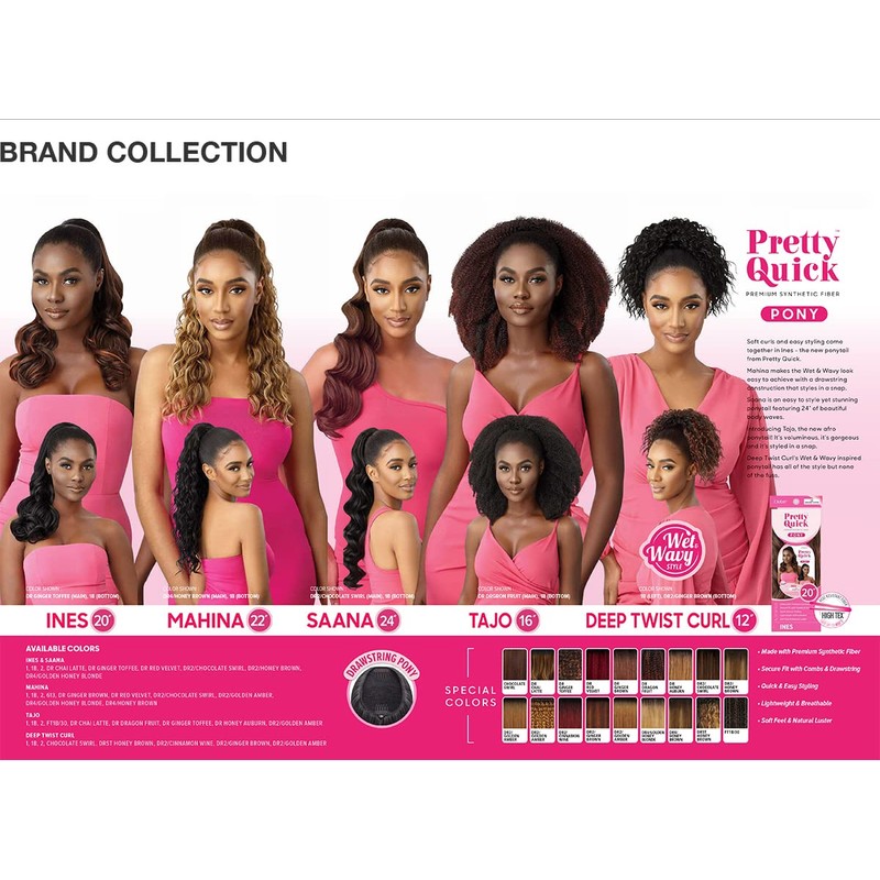 Outre Drawstring Ponytail Pretty Quick Pony TAJO (2)