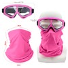 LJDJ Motorcycle Goggles,2 Pack Dirt Bike ATV Motocross Riding Hiking
