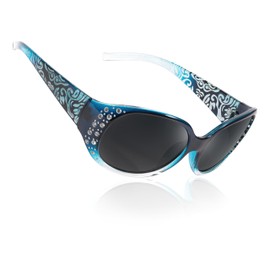 LVIOE Polarized Oversized Sunglasses for Women, Rhinestone Ladies Sunglasses with UV400 Protection