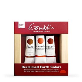 Gamblin Reclaimed Earth Set, Limited Edition Paints Made from pigments Reclaimed from Waters Tainted by Iron Released from Mines (101113)