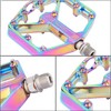 Bicycle Pedals，Bike Pedals Sets 9/16 Non-Slip Aluminum Replacement Pedals For