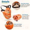 BARKLESS Short Snout Dog Muzzle, Soft Silicone Flat Faced Muzzle