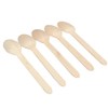 Vktech Disposable Wooden Spoon, Economical Pack of 100