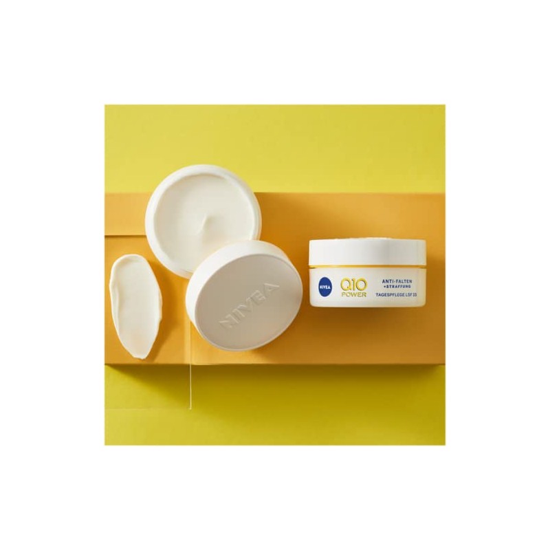 NIVEA Q10 Power Anti-Falten + Straffung Tagespflege für glattere &