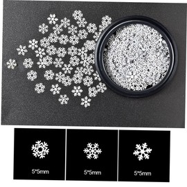 minkissy 1set Christmas Nail Art Decals White Snowflake Tree Design Manicure Stickers for Easy Nail Decoration for Home Professional Use 2pcs