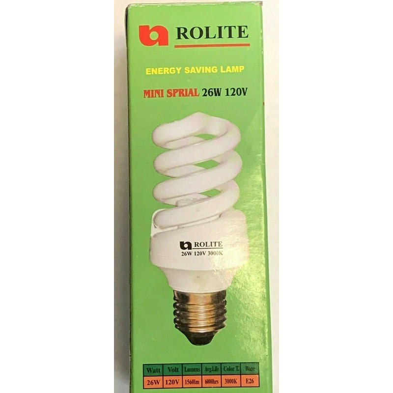 Rolite 26W - 120V - 3000K (Soft White) E27 Base-