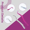 2PCS Eyelash Extension Tweezers, Stainless Steel Lash Tweezers with Comb,