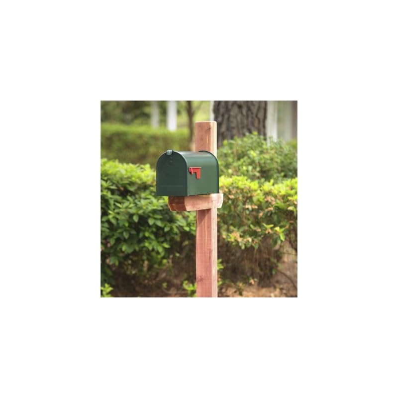 Plexon Outside Сurbside Horizontal Classic Mailbox, Dark Green, 20-1/2"L x