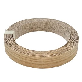 18mm Wide x 5 Metres Real Oak Iron-On Edging,Pre-Glued Wood Veneer Tape for Easy DIY Application