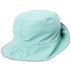 Playshoes Unisex Children's Rain Hat Waterproof Rain Hat, Green Fleece