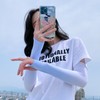 Women's Gradient Color UV Protection Ice Cooling Arm Sleeves for Summer No.6 25ea