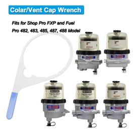 8" Fuel Filter Collar/Vent Cap Wrench for 482017 Compatible with Fuel Pro 482 483 485 487 488 & Shop Pro FXPInner with 8 inch Inner Diameter
