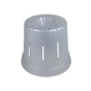 4" Slotted Clear Orchid Pots - 3 Pack (White Pearl)