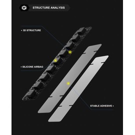 ENLEE Silicone Bike Chain Guard Sticker, Bicycle Frame Protector Scratch-Resistant Road Bike Chain Protector Bicycle Accessories (E213)