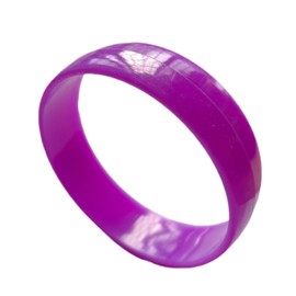 KIFEDSLJ Neon Bracelet 80s 90s Colorful Chunky Plastic Bangle Bracelets Wrist Band Party Accessories-purple