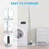 Stand Up Dustpan and Broom Set 50” Long Handle Broom